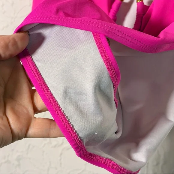 Eomenie Hot Pink One Piece Swimsuit Size M - Picture 8 of 15